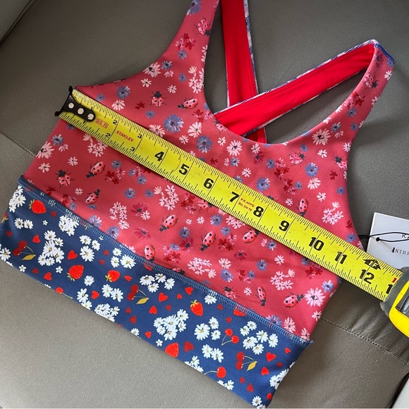 Anthropologie X Kachel• Floral Contrast Sports Bra - Picture 14 of 14